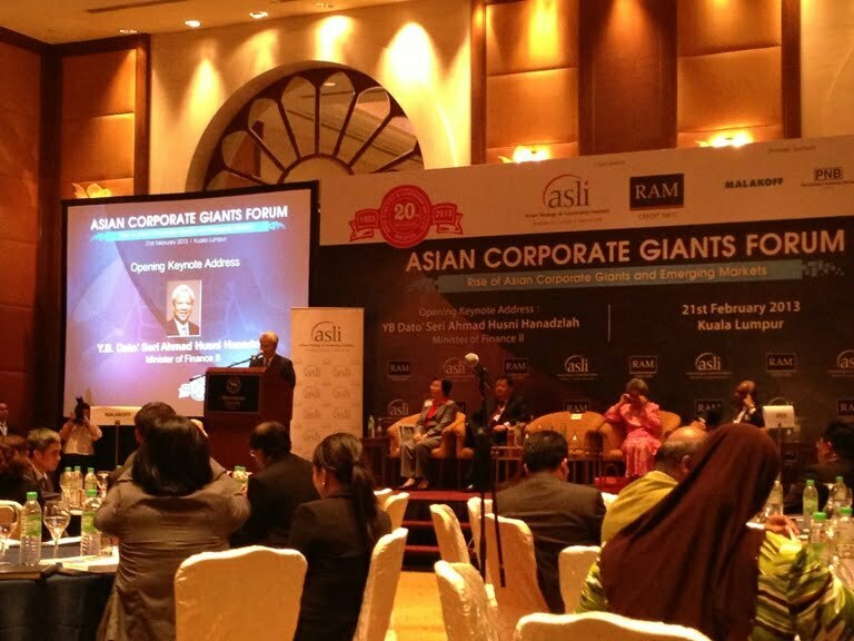 Asian Strategy & Leadership Institute (ASLI) – Asian Corporate Giants Forum 2013