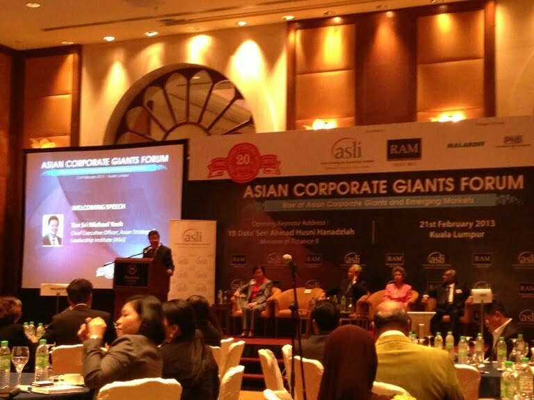Asian Strategy & Leadership Institute (ASLI) – Asian Corporate Giants Forum 2013